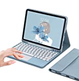 Samsung Tab S8+/S8 Plus/S7 FE / S7 Plus Keyboard Case-Touchpad Detachable Keyboard with S Pen Holder Cover for 12.4 inch Galaxy Tab S8 Plus 2022/ S7 FE 2021/ S7+ 2020 Tablet, Blue