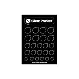 Silent Pocket Webcam Privacy Stickers for Camera Lens Privacy (Black Out) - Blocks Hackers' Spying, Recording and Eavesdropping, Fits Laptops, Phones and Tablets, Reusable and Restickable