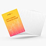 HTVRONT Iron on Heat Transfer Paper - 20 Pack 8.5' X 11' Printable Heat Transfer Vinyl for Light and White Fabrics