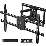 USX MOUNT Full Motion TV Wall Mount for 42'-80' TVs, Swivel and Tilt TV Mount , Wall Mount TV Bracket with Articulating 6 Arms, Max VESA 600x400mm, 110 lbs, 16' Wood Studs with Wall Drilling Template