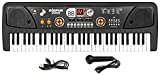 61 Key Kids Keyboard Piano Musical Instruments Toys for Kids Ages 5-9 Music Keyboard with Microphone Portable Electronic Piano Keyboard with LED Screen Gifts for 5 6 7 8 9 Year Old Boys Girls