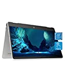 HP Chromebook x360 14 Laptop, Intel Celeron Processor, 4 GB RAM, 32 GB eMMC, 14” HD (1366 x 768), Chrome OS, Webcam & Dual Mics, Work, Streaming, School, Long Battery Life (14a-ca0050nr, 2021)