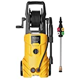 WestForce Electric Pressure Washer, 3000 PSI 1.85 GPM Power Washer, 1800 W High Power Cleaner with 5 Nozzles, Hose Reel, Detergent Tank Ideal for Car, Home, Garden