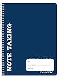 BookFactory Note Taking Notebook / Student Note Taker Carbonless Notebook, 50 Sets of 8 1/2' x 11' Pages - 100 Sheets Total - [Wire-O Bound] (LOG-050-7CW-D (NoteTaking))