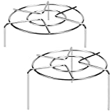 HULISEN Steam Rack, 3-7/8' and 1-5/8' Tall Trivet for Instant Pot 6 Qt and 8 Qt, Heavy Duty 18/8 Stainless Steel Steamer Rack Fit Pressure Cooker