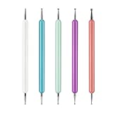 5 Pcs Pattern Tracing Stylus, Ball Embossing Stylus for Transfer Paper, Tracing Tools for Drawing, Embossing Tools for Paper, Art Dotting Tools for Nail Art, Ball Tip Clay Tools Sculpting Stylus