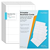 MaxGear Business Cards, 200 Printable Business Cards, Business Card Paper, Compatible with Laser & Inkjet Printer, Double-sided Printing, Heavyweight, Matte White Paper, 10 Cards/Sheet, 3.5' x 2'