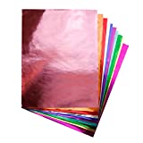 Hygloss Products Metallic Foil Paper - Great for Arts & Crafts, Classroom Activities & Artists - 8.5' x 10' - 2 Each of 10 Colors (Colors May Vary) - 20 Sheets