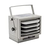 Comfort Zone CZ220 5000-Watt, 240v Hard Wired Fan-Forced Ceiling Mount Heater with Dual Knob Controls and Safety Overheat Protection, ETL Compliant, Grey