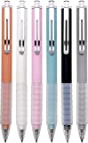 Lin.Pen Ballpoint Pens Medium Point 1mm Black Ink Work Pen with Super Soft Grip Ball Point Pen for Men Women Retractable Office Pens (Black-6)
