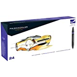 Prismacolor Premier Double-Ended Art Markers, Fine and Chisel Tip, 24 Pack