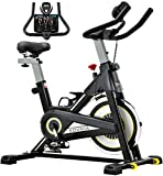 Exercise Bike, Sovnia Stationary Bikes, Indoor Cycling Bike with iPad Holder, LCD Monitor and Comfortable Seat Cushion, 330 Lbs Weight Capacity