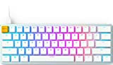 Glorious Custom Gaming Keyboard - GMMK 60% Percent Compact - USB C Wired Mechanical Keyboard - RGB Hot Swappable Switches & Keycaps - Silver/White Metal Top Plate