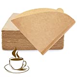 YQL V60 Coffee Filter,V60 Filter02 200 Count Natural Unbleached Disposable Coffee Filters Paper Fit for Drip Coffee Dripper