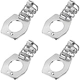4 Pieces Water Heater Cam Lock Metal Water Heater Door Latch RV Camper Hot Water Heater Cover Door Latch Fastener, Silver Color