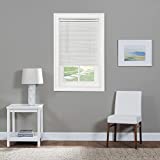 Cordless Light Filtering Mini Blind - 18 Inch Length, 42 Inch Height, 1' Slat Size - Pearl White - Cordless GII Morningstar Horizontal Windows Blinds for Interior by Achim Home Decor