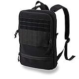 Cargo Works® 15' Laptop Backpack,Computer Bag for Women & Men, Resistant College School Bookbag, Slim Business Backpack- Black