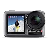 DJI Osmo Action - 4K Action Cam 12MP Digital Camera with 2 Displays 36ft Underwater Waterproof WiFi HDR Video 145° Angle, Black