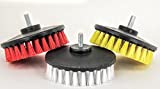 3pc Carpet Mat 5' Round Brush w/Power Drill Attachment Car Care & Detailing Tool