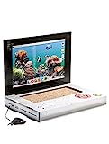 Suck UK | Cat Scratch Laptop | Cat Scratcher Laptop with Fluffy 'Mouse' | Interactive Cat Toys | Paw Over Social Media & Catch up on The Mews | Kitten Toys & Cat Scratch Pads |
