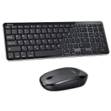 Bluetooth Keyboard and Mouse for iPad, OMOTON Wireless Keyboard and Mouse Combo for iPad 8th/7th Gen, iPad Pro 11/12.9, iPad Air 4/3, (iPadOS 13 and Above) and Other Bluetooth Enabled Devices, Black