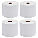 MFLABEL® 4 Rolls of 450 Direct Thermal Shipping Labels 4x6 for Zebra 2844 Zp-450 Zp-500 Zp-505