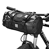 Bicycle Handlebar Bag Waterproof Outdoor Bicycle Handlebar Bag Bicycle Front Frame Storage Bag Bicycle Front Handlebar Bag Road MTB Bicycle Accessory Bag 6L Black