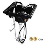 AW Shampoo Bowl Hair Sink with Gel Neck Rest Hair Trap CUPC Vacuum Breaker Barber Salon Spa Mounting Ability