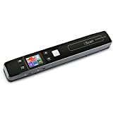 Handheld USB Mobile 1050DPI High Speed Portable Wand Document&Image Scanner A4 JPG/PDF Color/Mono Formate LCD Display(for Business, Photo,Printer,Picture, Receipts,Books) 10×1.6×1.1inch (Black)