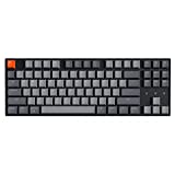 Keychron K8 Tenkeyless Wireless Mechanical Keyboard for Mac, White Backlight, Bluetooth, Multitasking, Type-C Wired Gaming Keyboard for Windows with Gateron G Pro Red Switch