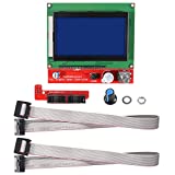 ALMOCN 3D Printer Reprap Smart Controller LCD 12864 Graphic Smart Display Controller Board with Adapter and Cable for RAMPS 1.4 Reprap 3D Printer Kit