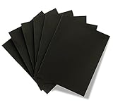 Hygloss Products Black Silhouette Paper – Tracing Portrait Drawing Crafts Paper - 20 x 30 Inch, 12 Sheets