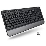X9 Performance Multimedia USB Wireless Keyboard - Take Control of Your Media - Full-Size Computer Keyboard Wireless with Wrist Rest - Cordless Keyboard for Laptop PC and Chrome