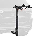 IKURAM R 2 Bike Rack Bicycle Carrier Racks Hitch Mount Double Foldable Rack for Cars, Trucks, SUV's and minivans with a 2' Hitch Receiver