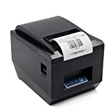 POS Thermal Receipt Printer，Symcode Ethernet/LAN, & Serial Port - Auto Cutter - Cash Drawer Port - Paper Width 3 1/8' (80mm) - Works on Windows XP/Vista/7/8/8.1/10 Uses