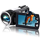 Heegomn Video Camera Camcorder for Kids Full HD 1080P 24MP Digital Cameras Recorder for YouTube TikTok Kid Camcorder 2.7' Rotation Screen Vlogging Camera for Teens Children Beginners