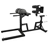 Valor Fitness CB-29 Adjustable Glute Developer Ham Machine (GHD) Ab Hip Back Extensions Sit Ups – Includes Band Pegs - Olympic Plate Storage - Home Gym Workout Exercise Equipment Max Weight 400 lbs