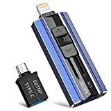 EATOP USB Flash Drive 1TB iPhone Memory Stick Storage for Photos and Videos, iPhone Photo Stick Storage Flash Thumb Drive Compatible with iPhone iPad Android and Computers (Dark Blue)