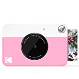 KODAK Printomatic Digital Instant Print Camera - Full Color Prints On ZINK 2x3' Sticky-Backed Photo Paper (Pink) Print Memories Instantly