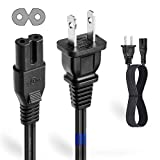 T POWER UL Listed 4FT 2 Prong Ac Lead Cable Cord Compatible with Haier Sony Insignia JVC Sharp TCL Toshiba Vizio Hisense Ultra HD Smart LED TV 26 28' 30' 32' 33' 40' 43' 49' 50' 55' 60' 65' LED Screen