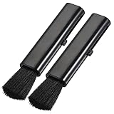 MECCANIXITY Computer Cleaning Brush Tools Soft Bristle with 3.6 Inch Plastic Handle for Keyboard, Camera Lens, Electronics, Home, Office, 2 Pack