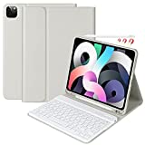 Keyboard Case for iPad Pro 11 inch 3rd Generation 2021 / iPad Pro 11-inch 2020 &2018, iPad Air 5th/4th Gen 10.9, Detachable Bluetooth Keyboard with Pencil Holder for iPad 11' (1st/2nd/3rd Gen) (Gray)