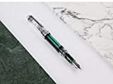 Penbbs 268 Vacuum Filling Fountain Pen Fine Nib Clear Acrylic, Piston Absorption System Collection Pen Box Set
