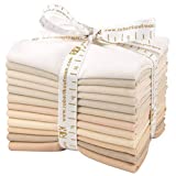 Studio RK Kona Cotton Solids Not Quite White 12 Fat Quarter Bundle Robert Kaufman Fabrics FQ-909-12