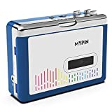 Bluetooth Cassette Player with Headphone, Tape Player Bluetooth Output to Headphone/Speaker,Walkman Portable Cassette Tape Player 2 AA Battery or USB Power Supply, 3.5mm Headphone Jack