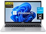 Acer 2022 Newest Aspire 5 Slim 15.6' FHD Laptop, 11th Gen Intel Core i3-1115G4(Up to 4.1GHz,Beat i5-7200U), 8GB DDR4 RAM, 128GB SSD, WiFi 6, USB-C, Webcam, HDMI, Windows 11S+JVQ MP