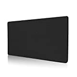 ALOANES Mouse Pad with Stitched Edge, Premium-Textured Mouse Mat, Non-Slip Rubber Base Mousepad for Laptop, Computer & PC,Desk Mat for Gamer, Office & Home,Black(27.56''x11.81''x0.08'')
