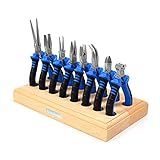 Jewelry Pliers 8Pcs Set, Jewelry Making Tools, Mini Precision Pliers Kit with Wood Pallet, Needle Nose Pliers, Wire Cutters, Diagonal Pliers etc. Pliers for Jewelry DIY Crafting Beading Repairing
