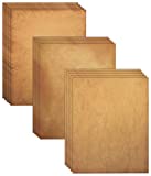 Aged Paper, 48 Sheets of Antique Looking Old Fashion Faux Parchment Paper, Letter Size 8.5 x 11 inch, Double Sided Printing Paper, by Better Office Products, Vintage Old Fashioned Faux Parchment Paper