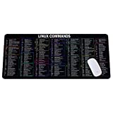 Linux commands long mouse pad Linux Cheat Sheet Mouse Mat For software engineers hackers and programmers Software Mouse mat computer mat computer accessories Gamer Mouse pad, Laptop Pad Mat